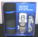 (image for) Mens Socks Book Light With Radio Gift Set - Click Image to Close